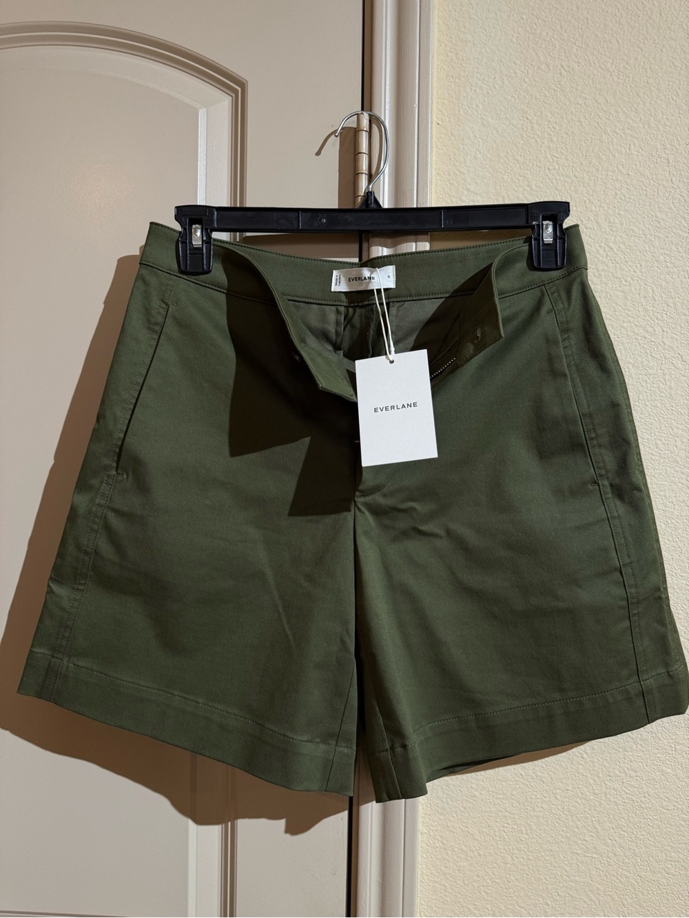 Everlane Olive Green Women's Bermuda Shorts